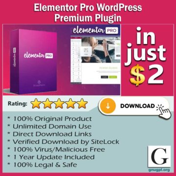 Elementor Pro WordPress Premium Plugin