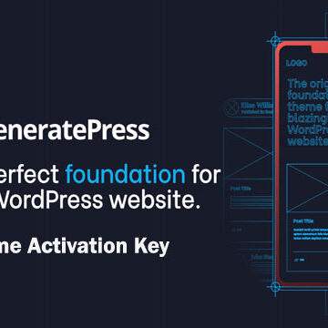 GeneratePress Premium WordPress Plugin with original license key Activation for lifetime