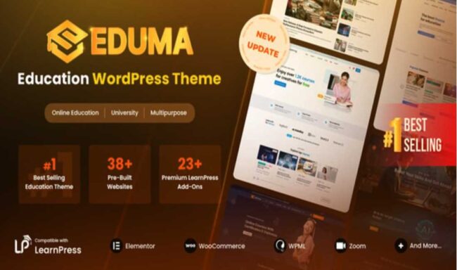 Eduma Education WordPress Theme in Just $3 ⭐️⭐️⭐️⭐️⭐
