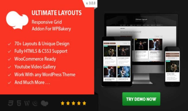 Responsive Grid & Youtube Video Gallery For WPBakery in Just $2 ⭐️⭐️⭐️⭐️⭐