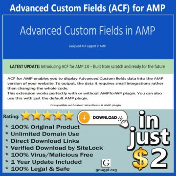 Advanced Custom Fields (ACF) for AMP