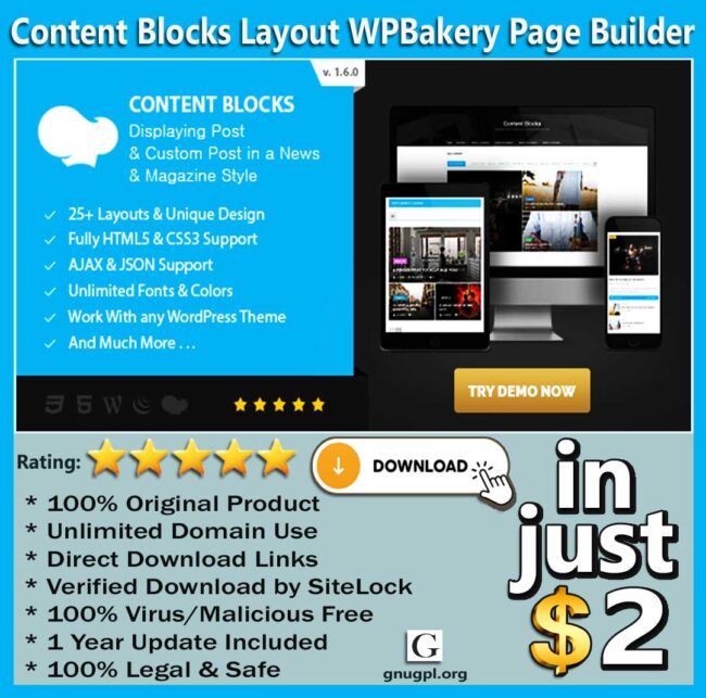 Content Blocks Layout For WPBakery Page Builder - News & Magazine Style ...