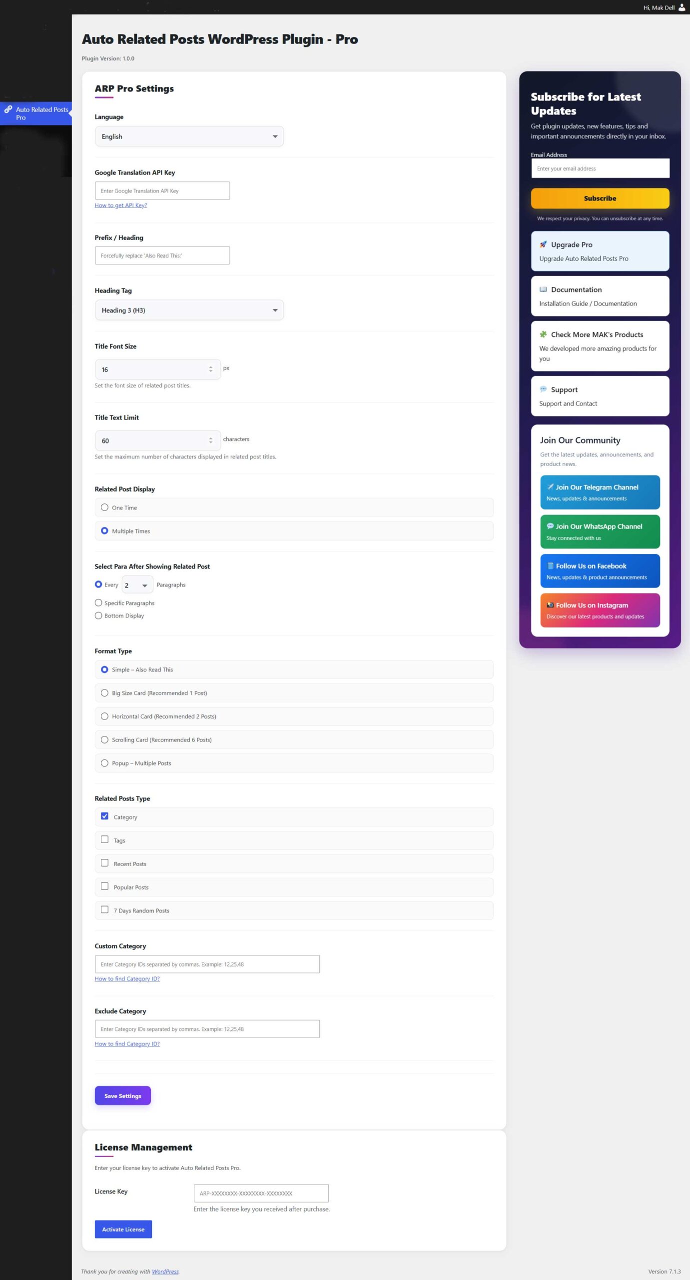 auto related post wordpress plugin pro